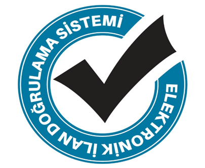 Elektronik İlan Doğrulama Sistemi göstergesi